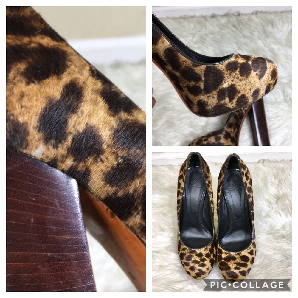 Brian Atwood Calf Hair Animal Print Pumps - Picture 8 of 8